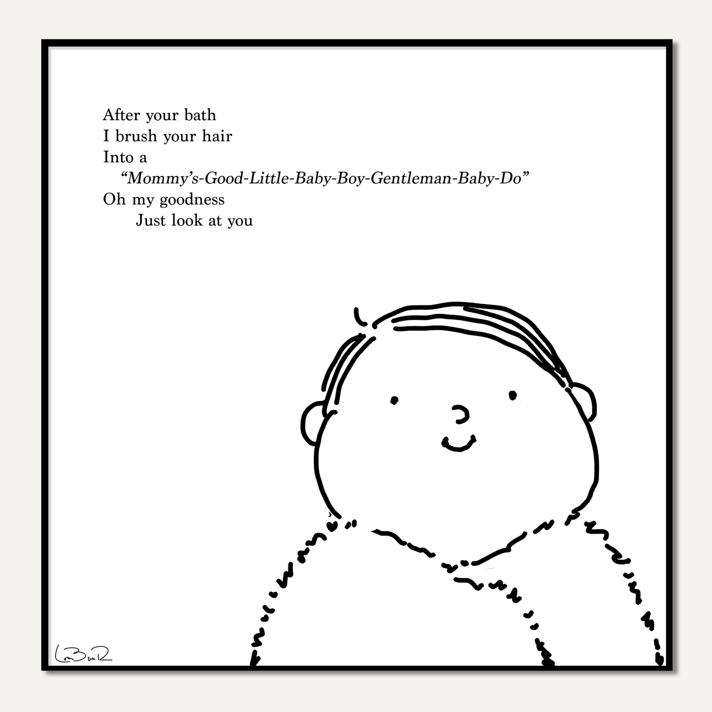 "Baby-do" - Signed Art Print